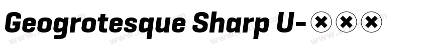 Geogrotesque Sharp U字体转换